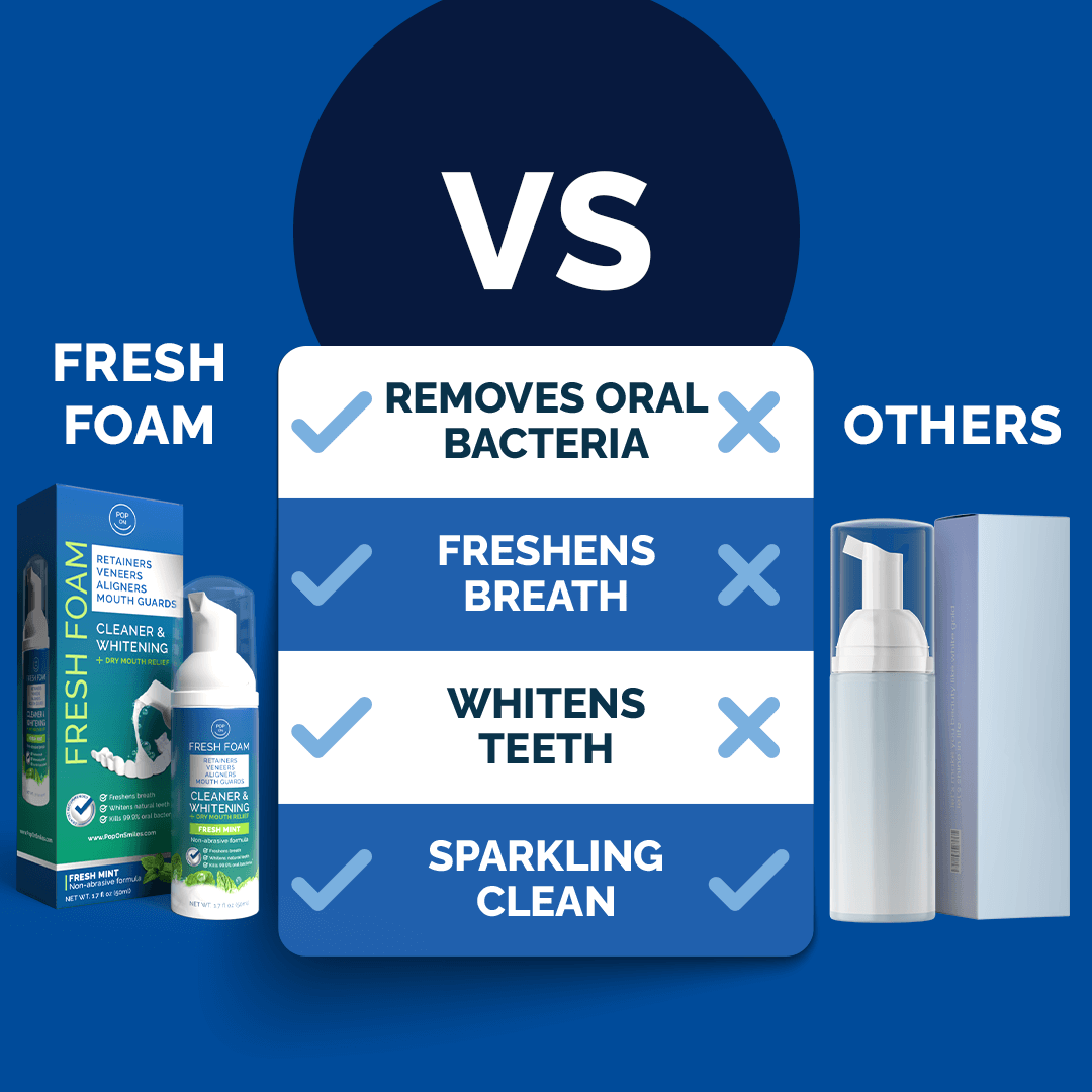 Pop On Fresh Foam | 2 Pack | Cleaner & Whitening | Save 30%