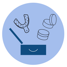 Making the teeth impression is easy with the home impressions kit. We'll guide you every step of the way! You can also make your impressions at Pop On in NYC