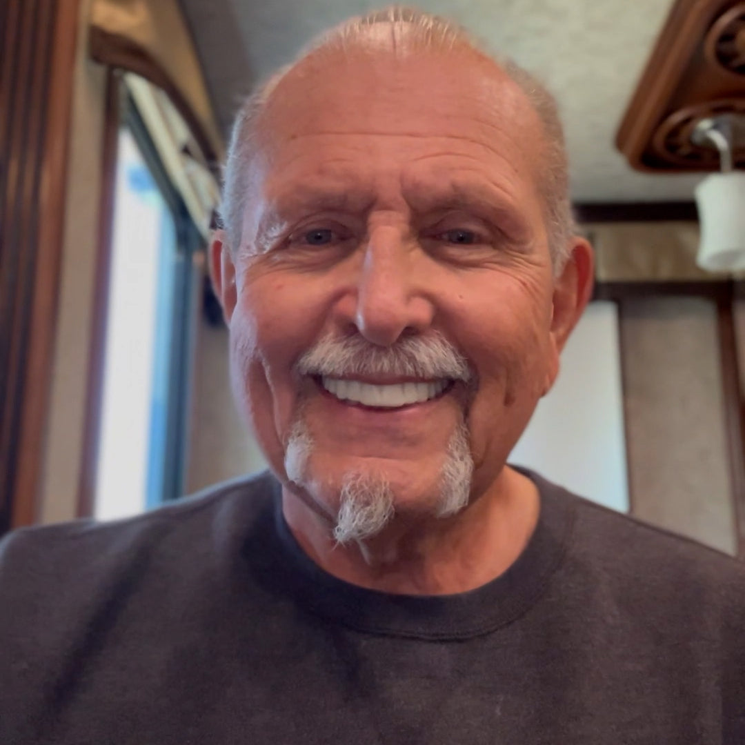 Enjoying my new smile!