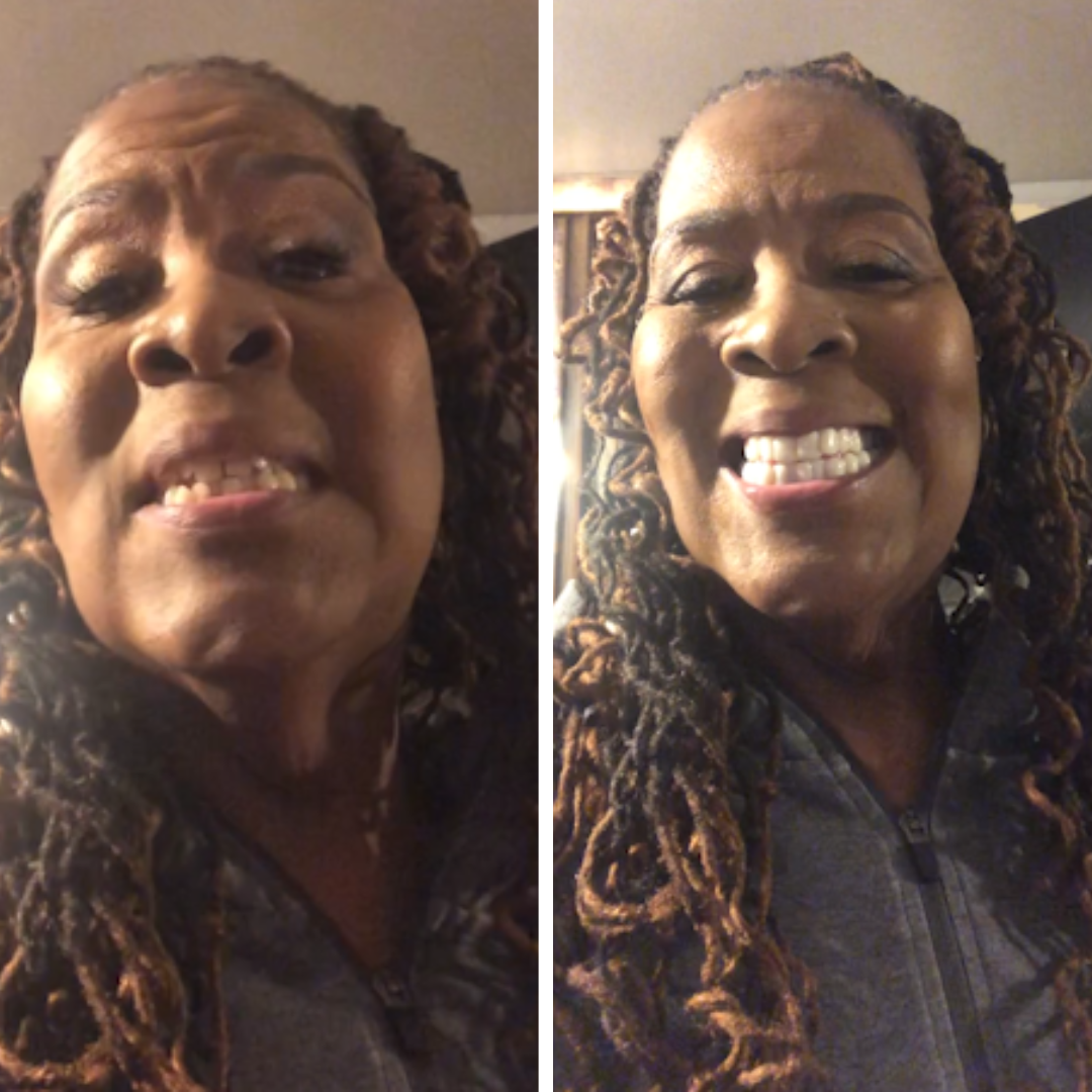 Una sonrisa nueva para mí.