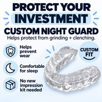 Custom Night Guard — No New Impressions Needed - Top / Clear