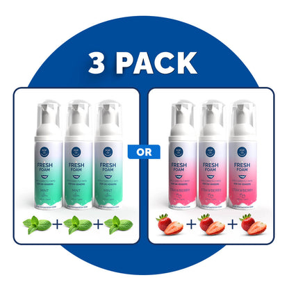 Pop On Fresh Foam |  3 Pack | Cleaner & Whitening | Save 33% + FREE Shipping