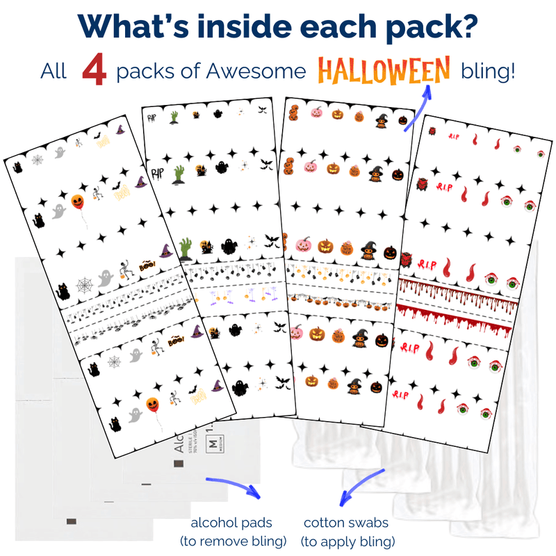 Halloween Bling Bundle Pack of 4!